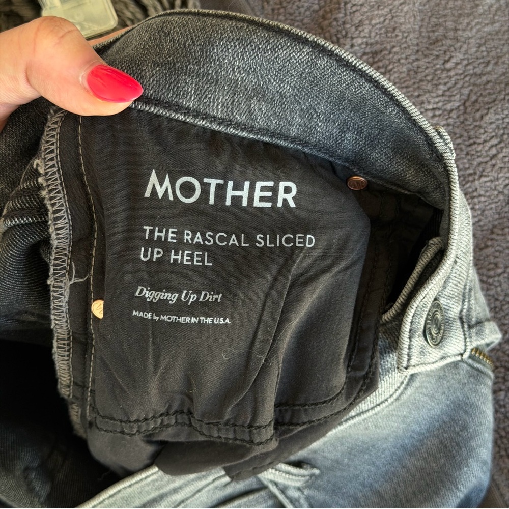Mother Rascal Sliced Up Heel Jeans - Picture 9 of 9